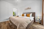 Schlafzimmer - Ferienwohnung Solibeach Solitüde - Top-Hundeurlaub