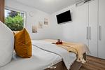 Schlafzimmer - Ferienwohnung Solibeach Solitüde - Top-Hundeurlaub