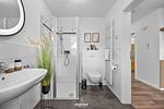 Badezimmer - Ferienwohnung Solibeach Solitüde - Top-Hundeurlaub