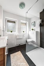 Badezimmer - Ferienwohnung Deck 2 Büsum - Top-Hundeurlaub