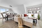 Wohnzimmer - Ferienwohnung Küste 7 Büsum - Top-Hundeurlaub