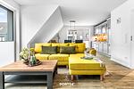 Wohnzimmer - Ferienwohnung Küste 8 Büsum - Top-Hundeurlaub
