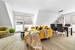 Wohnzimmer - Ferienwohnung Küste 8 Büsum - Top-Hundeurlaub