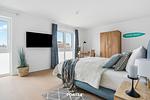 Schlafzimmer - Ferienwohnung Weltreise Olpenitz - Top-Hundeurlaub