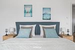 Bett - Ferienwohnung Weltreise Olpenitz - Top-Hundeurlaub