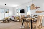 Wohnzimmer - Ferienwohnung Obiza Olpenitz - Top-Hundeurlaub