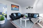 Wohnzimmer - Ferienwohnung Ostseeskipper Olpenitz - Top-Hundeurlaub