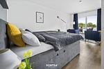 Schlafzimmer - Ferienwohnung Meerzeit Damp - Top-Hundeurlaub