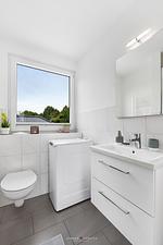 Badezimmer - Ferienwohnung Beste Stuuv Glücksburg - Top-Hundeurlaub