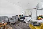 Wohnzimmer - Ferienwohnung Beste Stuuv Glücksburg - Top-Hundeurlaub