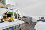 Wohnzimmer - Ferienwohnung Beste Stuuv Glücksburg - Top-Hundeurlaub