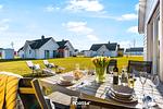 Terrasse - Ferienhaus Lütte Strandhus Olpenitz - Top-Hundeurlaub