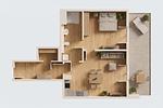 Grundriss - Ferienwohnung Otterhöhle mit Fitness-, Sauna und Kinderspielbereich. - Top-Hundeurlaub