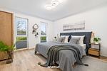 Schlafzimmer - Ferienwohnung chill lounge 44 Olpenitz - Top-Hundeurlaub