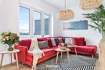 Wohnzimmer - Ferienwohnung chill lounge 44 Olpenitz - Top-Hundeurlaub