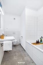 Badezimmer - Ferienwohnung chill lounge 44 Olpenitz - Top-Hundeurlaub