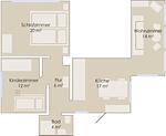 Grundriss - Ferienwohnung Momme Büsum - Top-Hundeurlaub