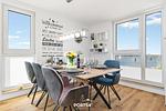 Wohnzimmer - Ferienwohnung Onkel Olli Olpenitz - Top-Hundeurlaub