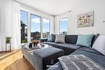 Wohnzimmer - Ferienwohnung Onkel Olli Olpenitz - Top-Hundeurlaub