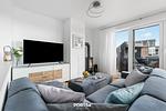 Wohnzimmer - Ferienwohnung Onkel Olli Olpenitz - Top-Hundeurlaub