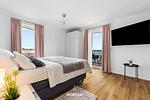 Schlafzimmer - Ferienwohnung Onkel Olli Olpenitz - Top-Hundeurlaub
