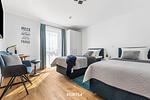Schlafzimmer - Ferienwohnung Onkel Olli Olpenitz - Top-Hundeurlaub