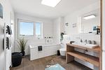 Badezimmer - Ferienwohnung Onkel Olli Olpenitz - Top-Hundeurlaub