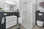 Badezimmer - Ferienwohnung Kajüte 34 Olpenitz - Top-Hundeurlaub