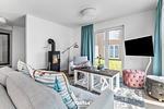 Wohnzimmer - Ferienwohnung Kajüte 34 Olpenitz - Top-Hundeurlaub
