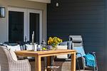 Terrasse - Ferienwohnung Nordseeresort 33a Diek No.1 Büsum - Top-Hundeurlaub