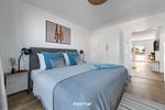 Bett - Ferienwohnung Nordseeresort 33a Diek No.1 Büsum - Top-Hundeurlaub