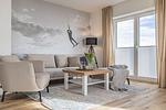 Wohnzimmer - Ferienwohnung Fjord-Koje 3  Schleswig - Top-Hundeurlaub