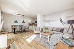 Wohnzimmer - Ferienwohnung Fjord-Koje 3  Schleswig - Top-Hundeurlaub