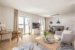 Wohnzimmer - Ferienwohnung Fjord-Koje 3  Schleswig - Top-Hundeurlaub