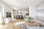 Wohnzimmer - Ferienwohnung Fjord-Koje 3  Schleswig - Top-Hundeurlaub