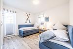 Schlafzimmer - Ferienwohnung Fjord-Koje 5 Schleswig - Top-Hundeurlaub