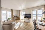 Wohnzimmer - Ferienwohnung Fjord-Koje 5 Schleswig - Top-Hundeurlaub