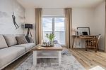 Wohnzimmer - Ferienwohnung Fjord-Koje 5 Schleswig - Top-Hundeurlaub