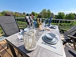 Terrasse - Ferienwohnung Nordseeresort 39b Meerfreude Büsum - Top-Hundeurlaub