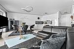 Wohnzimmer - Ferienwohnung Schleitraum Kappeln - Top-Hundeurlaub