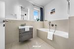 Badezimmer - Ferienwohnung Schleitraum Kappeln - Top-Hundeurlaub