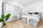 Schlafzimmer - Ferienwohnung Strandmuschel Gelting - Top-Hundeurlaub