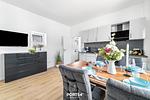 Wohnzimmer - Ferienwohnung Strandmuschel Gelting - Top-Hundeurlaub