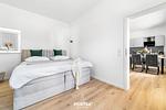 Schlafzimmer - Ferienwohnung Strandmuschel Gelting - Top-Hundeurlaub
