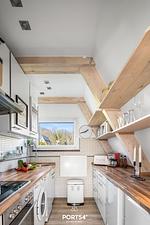 Küche / Küchenzeile - Ferienhaus Lounge am Meer Damp - Top-Hundeurlaub