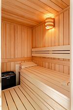 Sauna - Ferienhaus Haus Berg-Ahorn Büsum - Top-Hundeurlaub