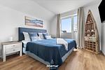 Schlafzimmer - Ferienwohnung Nordisch by nature Olpenitz - Top-Hundeurlaub