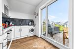 Küche / Küchenzeile - Ferienwohnung Nordisch by nature Olpenitz - Top-Hundeurlaub