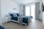 Schlafzimmer - Ferienwohnung Nordseeresort 39a Pier 39 Büsum - Top-Hundeurlaub