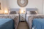 Schlafzimmer - Ferienwohnung Nordseeresort 39a Pier 39 Büsum - Top-Hundeurlaub